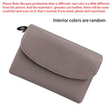 Royal Bagger Trendy Trifold Short Wallet for Women Genuine Cow Leather Credit Card Holder Casual Coin Purse 1502