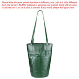 Royal Bagger Simple Shoulder Underarm Bags, Genuine Leather Versatile Casual Bucket Bag, Commuting Women's Handbag 1694