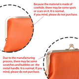 Royal Bagger Kiss Lock Wallet for Women Genuine Cow Leather Large Capacity Card Holder Fashion Clutch Bag Phone Purse 1468